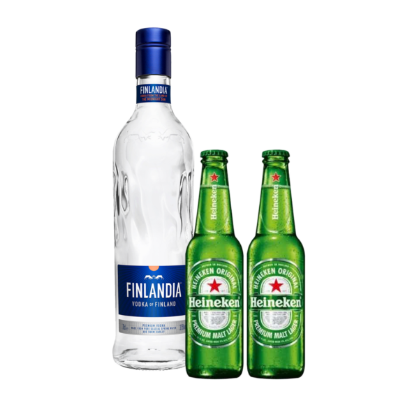 ”Na pasashok” –  Finlandia 1L + 2 x Heineken 0.33L