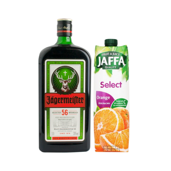”Nu vreu s’ mă doară capu’” – Jagermeister 1L + Orange Juice